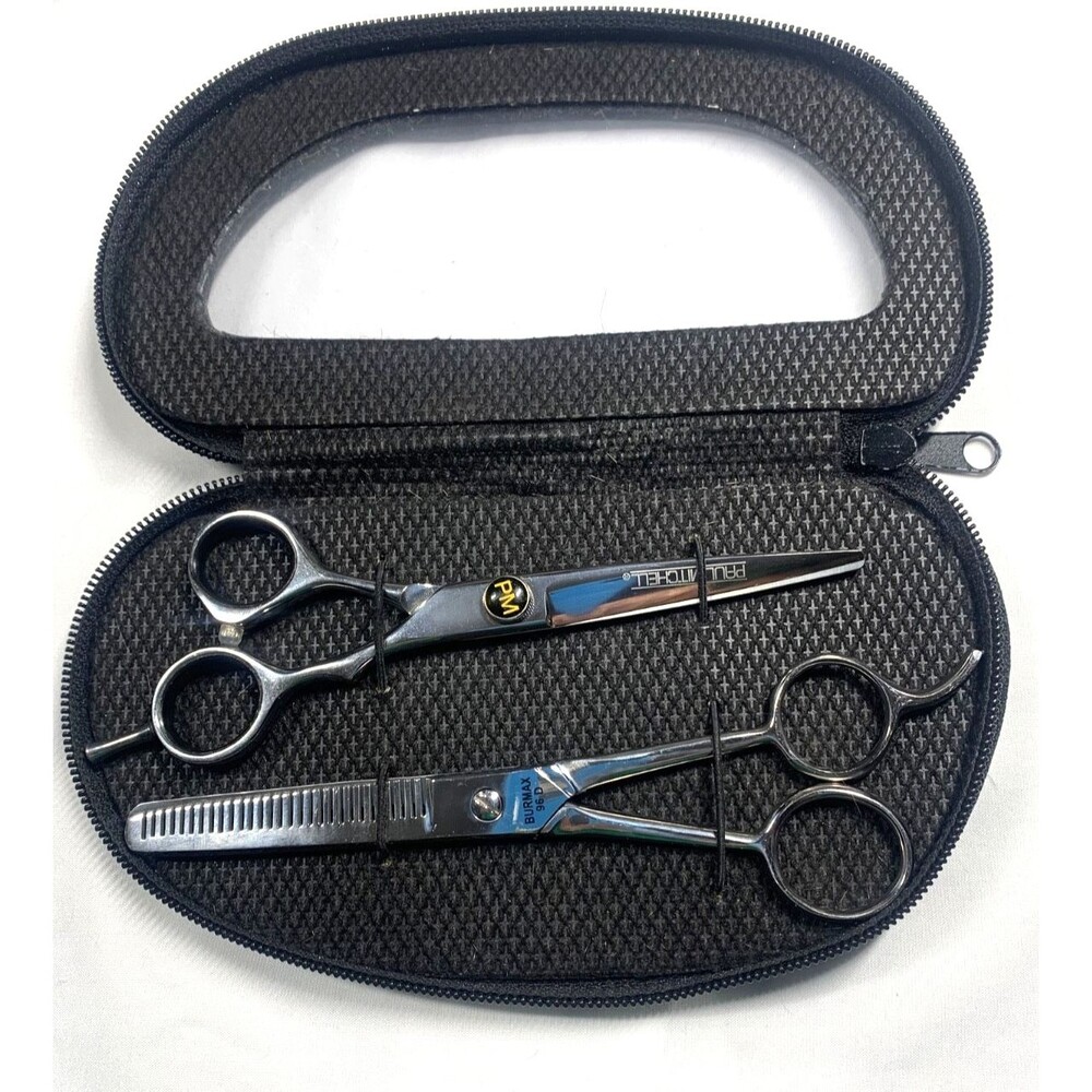 Paul Mitchell Nakatomi Japanese Steel Shears + Burmax 96D Thinning Scissors RH